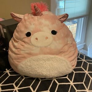 Squishmallows Pink and White Plush Toy